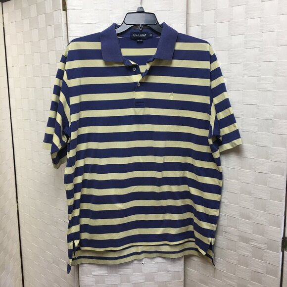 Vintage Polo Golf Ralph Lauren Striped Polo XXL - Picture 1 of 10